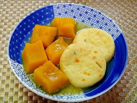 かぼちゃとがんもどきの白だし煮